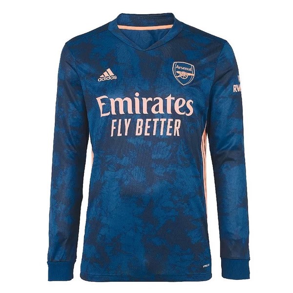 Tailandia Camiseta Arsenal 3ª ML 2020/21 Azul